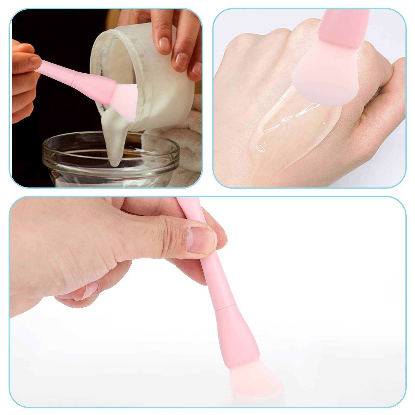 OEM Silicone Face Mask Brushes Mud Mask Applicator Brush For BB CC Cream Body Lotion