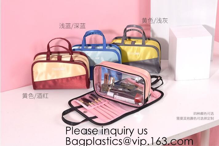 Trend Design Velvet Quilted Cosmetic Bag,Customized 2pcs Set Makeup Bag, Wholesale Travel Mens Toiletry Bags