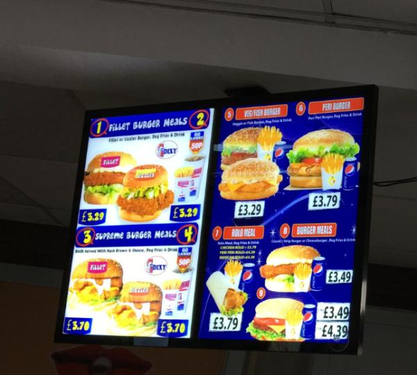 Shop store restaurant hanging menu display Aluminum Magnetic LED Light Box easy