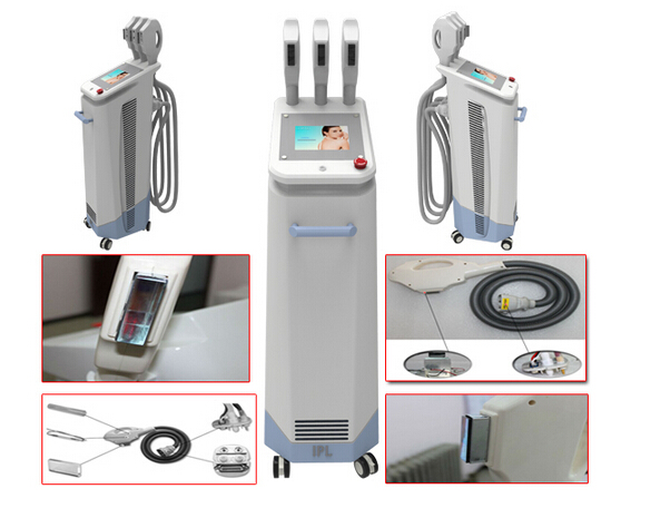 2018 newest best selling two handles multifunctional SHR IPL E-light hair removal machine