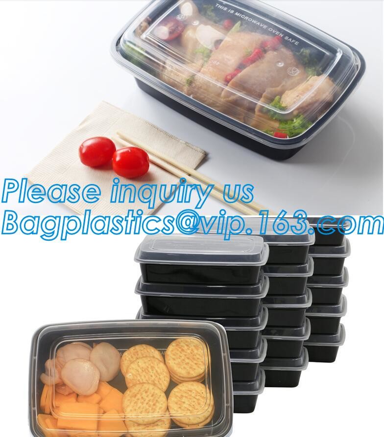 Meal Prep Containers Free Sample Bento Lunch Box Biodegradable Food Container Plastic Wheat Straw Lunch Box bagplastics