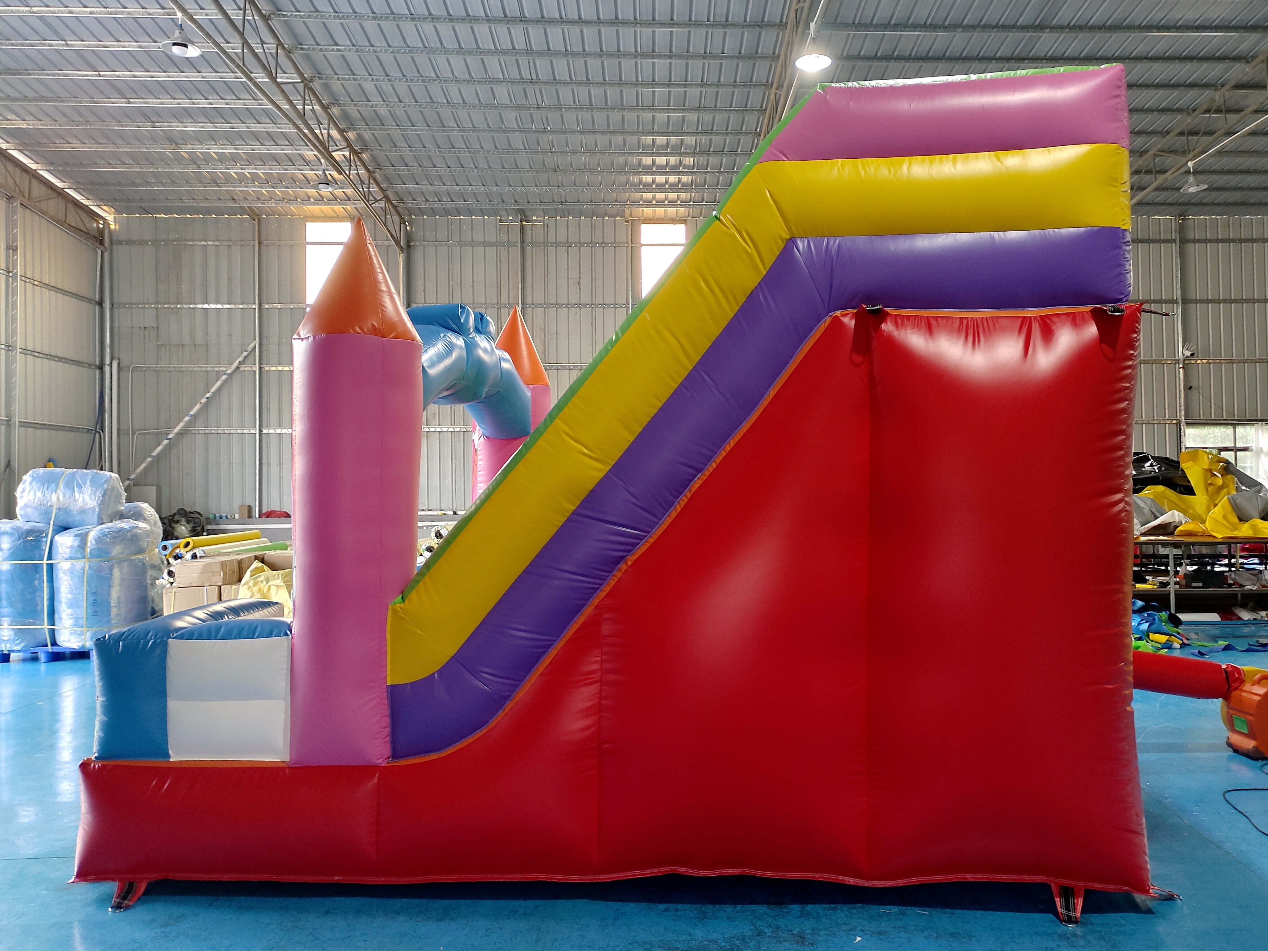Commercial Digital Printing Inflatable Dry Slide Mickey Mouse Cartoon Inflatable Castle For Outdoor For Kids