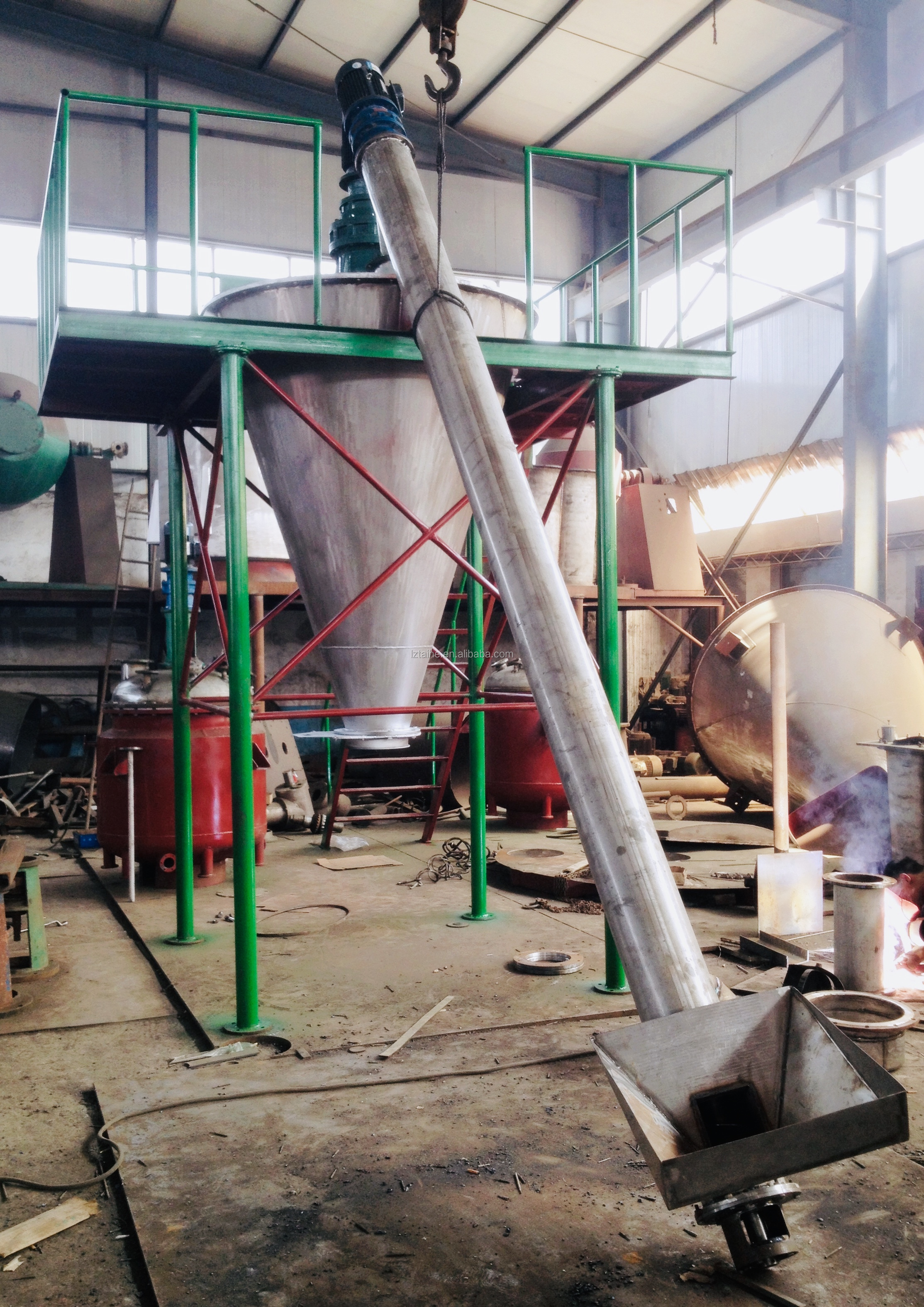 Conical Screw Mixer Twin Screw Laboratory Conical Mixer with Video Inspection