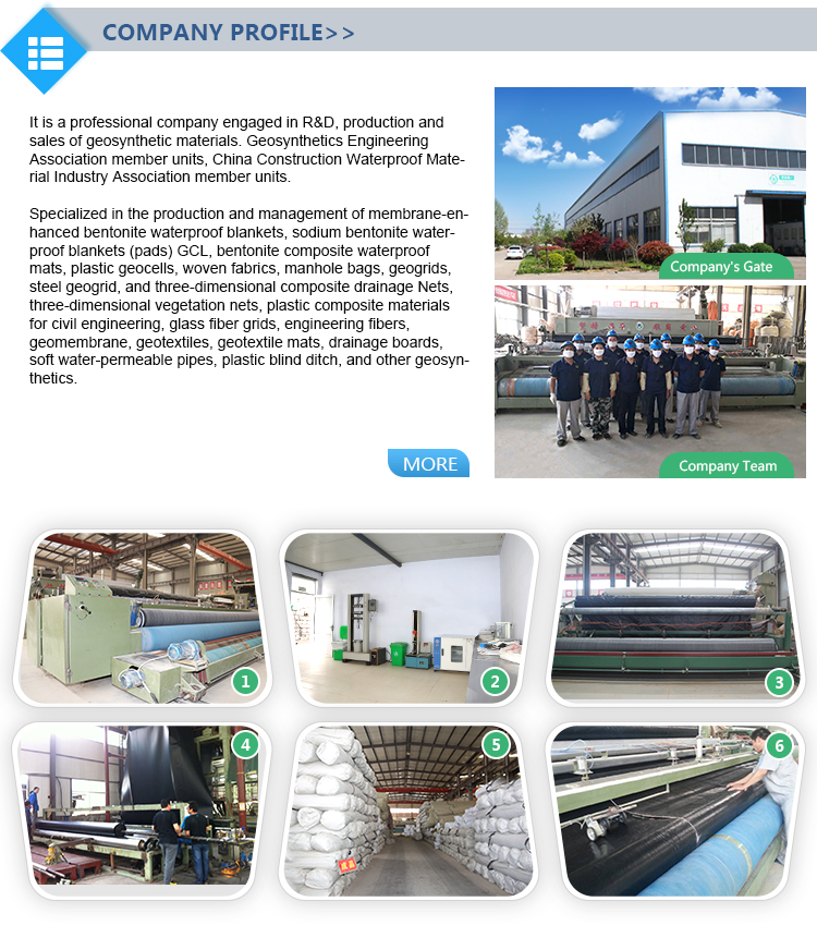 Onsite Training After-sale Service Waterproof Bentonite Mat Geosynthetic Clay Liner