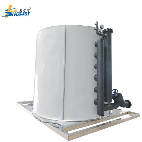 35 Ton Stainless Steel Flake Ice Evaporator Drum Refrigeration Systems CE