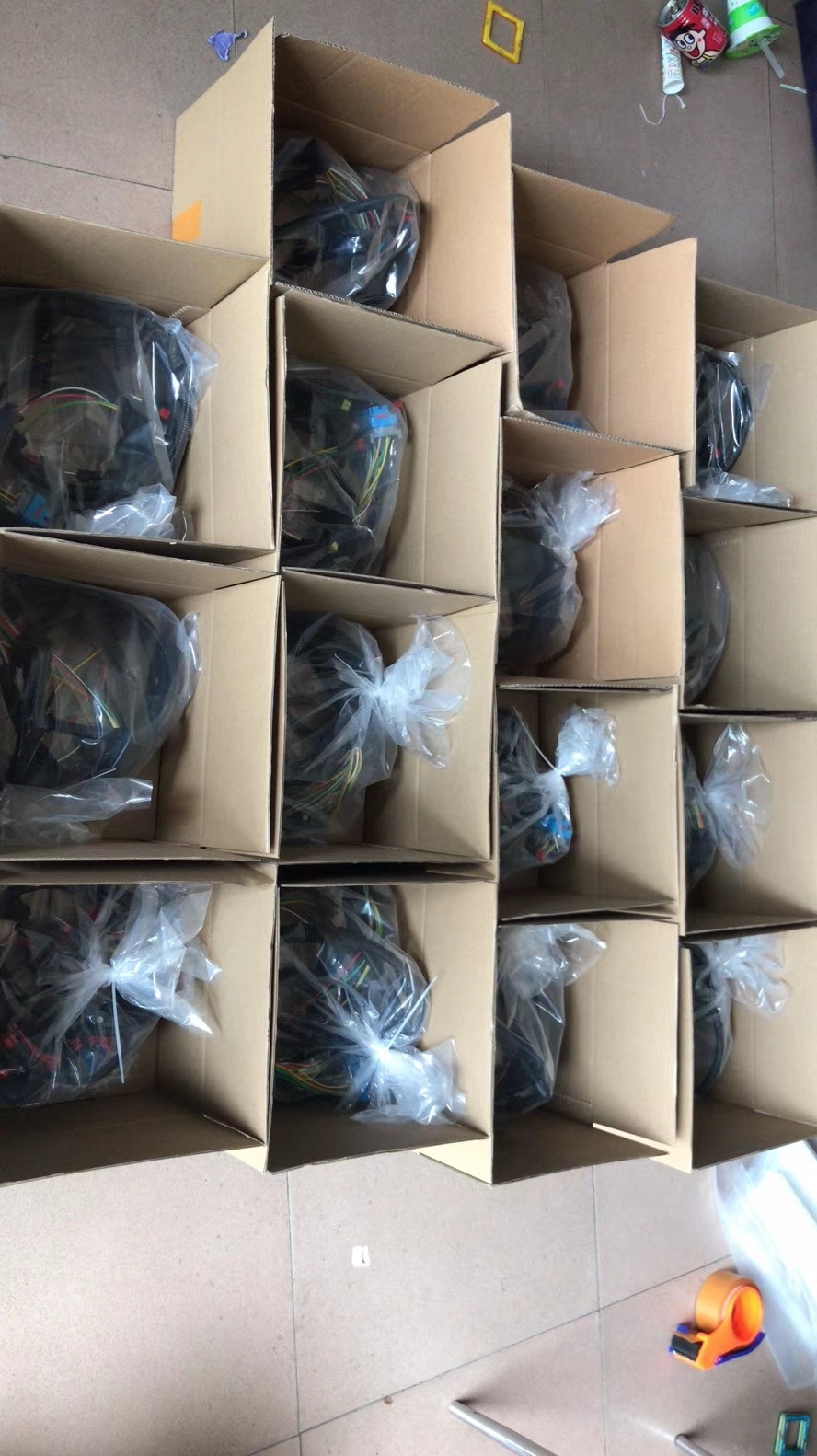 PC450-7 PC400-8 Excavator Spare Parts Wiring Harness For Fuel Injector 6156-81-9110