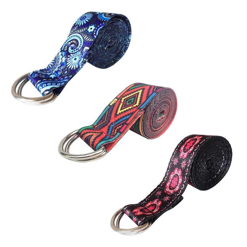 Cotton Yoga Props Body Sport Stretch Strap Gym Waist Leg Fitness Carrying Slings