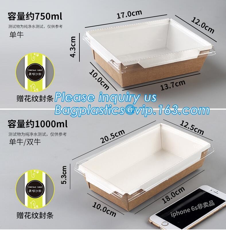Cheap Cardboard foldable kraft paper lunch box with window,Lunch noodle fast food kraft paper box by customized logo pri