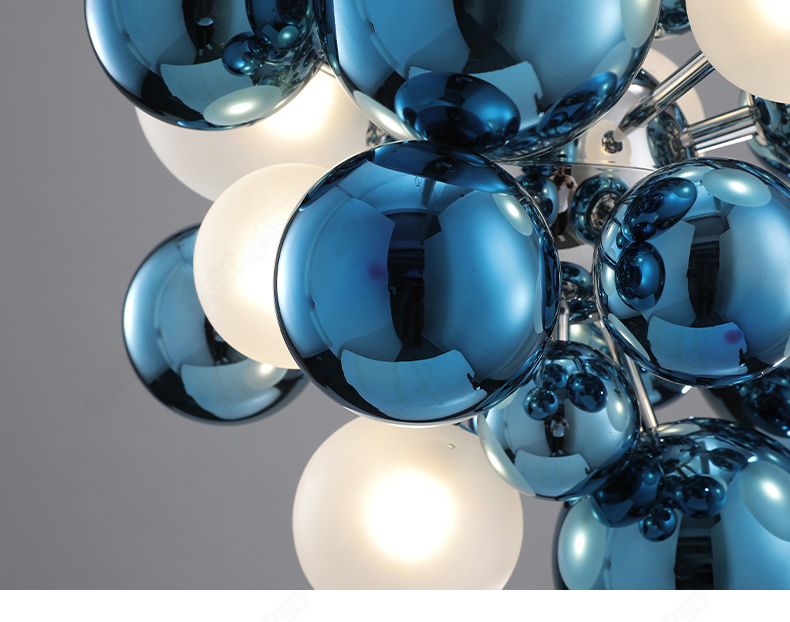 Postmodern Glass Ball Chandelier Lighting Modern Luxury LED Hanging Light(WH-MI-449)