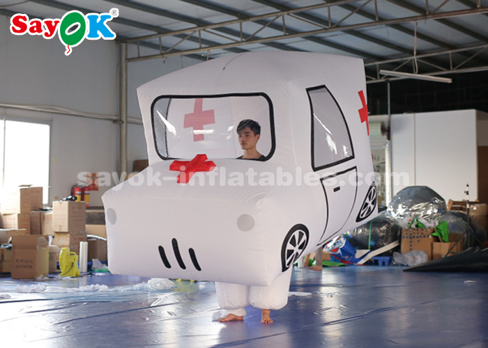 Giant Custom Inflatable Products Ambulance Model For Promotion