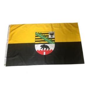  CMYK Printing Polyester Saxony Anhalt Flag Fade Resistant Manufactures