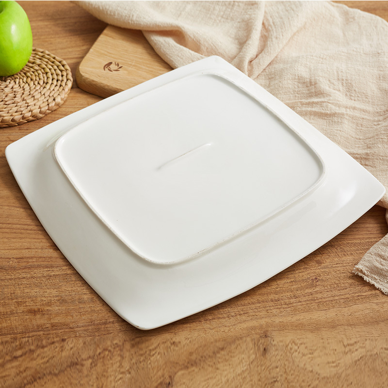White Square Appetizer Plates Polished Square Melamine Appetizer Plates