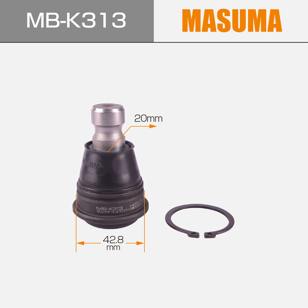 513670 Front Ball Joint for HYUNDAI CENTENNIAL I MB-K313 MASUMA Auto Suspension Systems