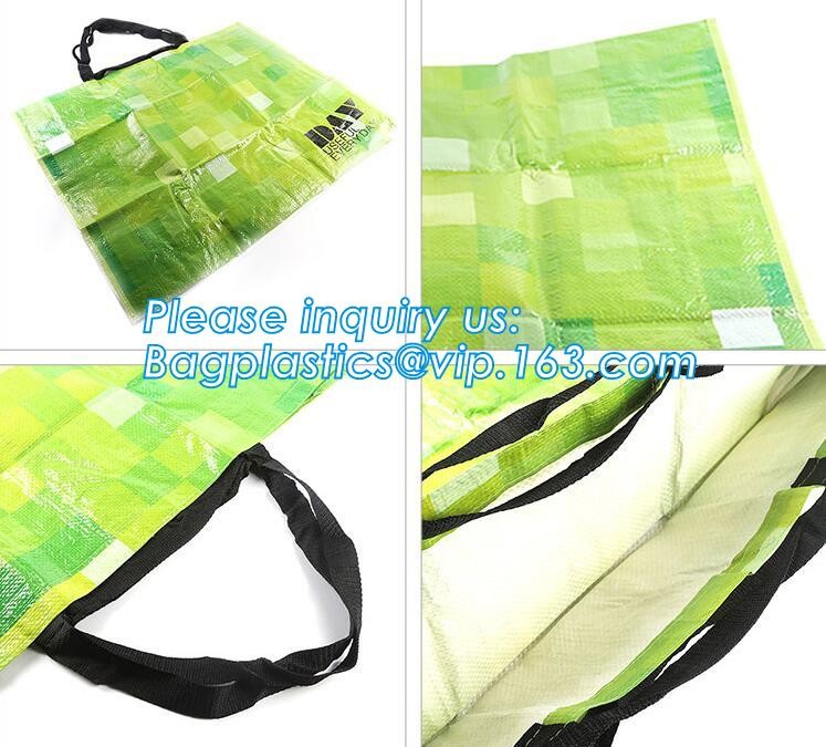 Custom Huge Luggage PP Woven Bag With Zipper Lock,PP Woven Shopping Bag,Factory customized cheap laminated pp woven shop