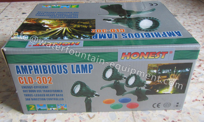 Garden Pond Plastic Waterproof Aquarium Lights With 3 LED Lights 3.6W
