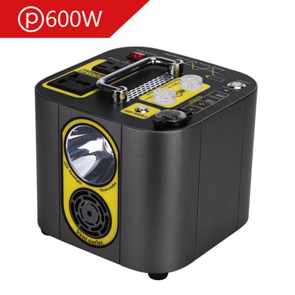 18650 Battery Portable Power Station 467wh 126ah Supply 600W Peak 1000W With USB