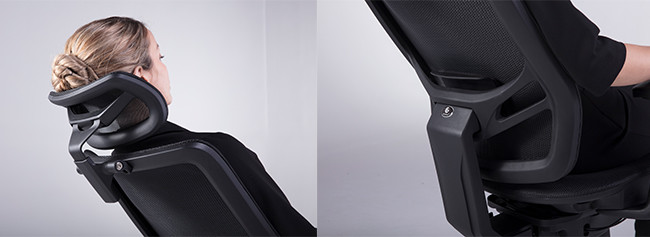 inFlex Staff Task Chair High Back Chair with Headrest Desk Chair Mesh Office Chairs
