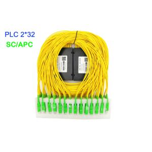 ABS Box Fiber Optic PLC Splitter 3.0mm G657A1 SC/APC 17.2dB Insertion Loss