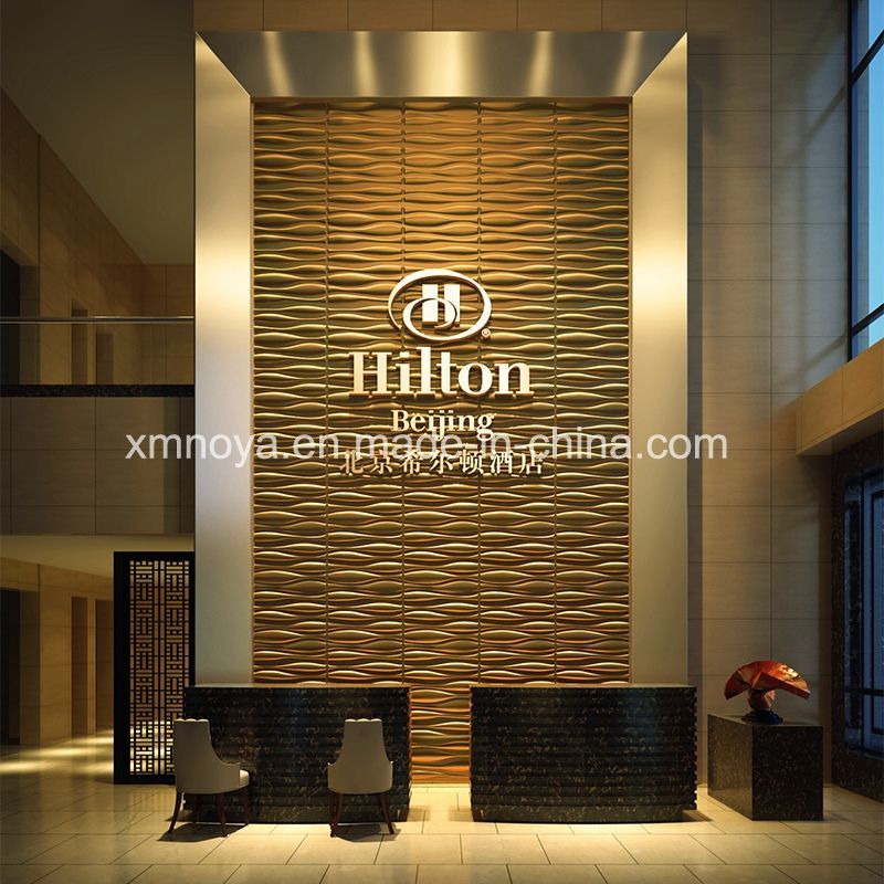 Acoustic Sound Absorption 3D Panel for Hotpot Restaurant Wall Decoration
