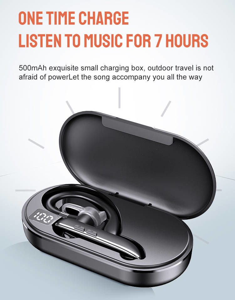 Wireless Running Earphones Earhook Noise Canceling HiFi Stereo Sound For Iphone