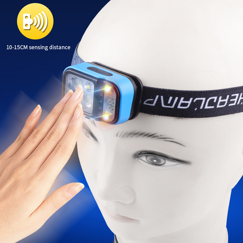 IPX4 Waterproof LED Headlamp 400-500 Lumens for Outdoor Activities Compact Design 5.2*3.2*2.5CM