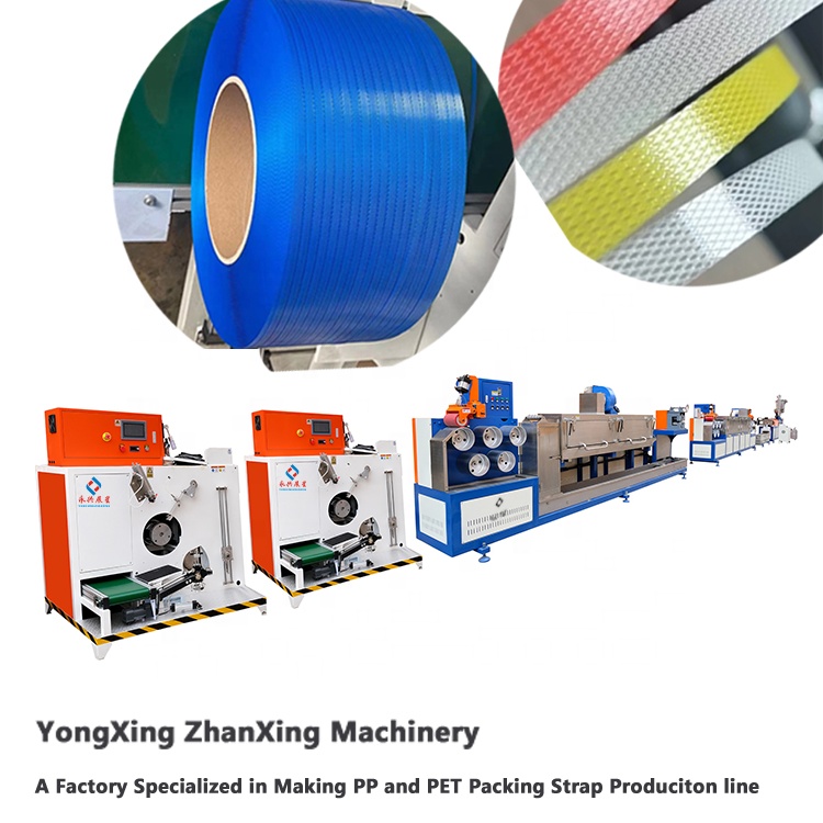Single Screw PP Strap Band Extrusion Line 125mm PP Strap Making Machine