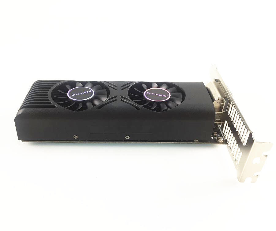 PCWINMAX Low Profile GTX1050 4GB DDR5 128BIT Dual Fans 640SP PCI Express 3.0 X16 Graphics Card for Small Cases
