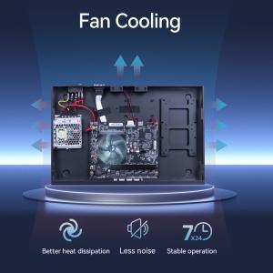 Intel Celeron J4125 J1900 1U 2U 3U Server 6 LAN DDR4 8G RAM Server With Console