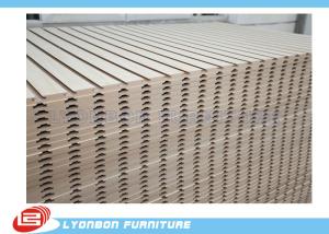  Laminated Melamine Finished Slatwall Display Stands Units MDF / 2400mm * 1200mm * 18mm Manufactures