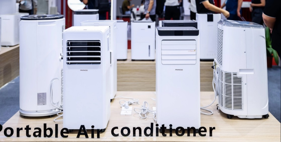 10000 BTU 115V Portable Air Conditioning with PARKOO Blue Working Sence Light