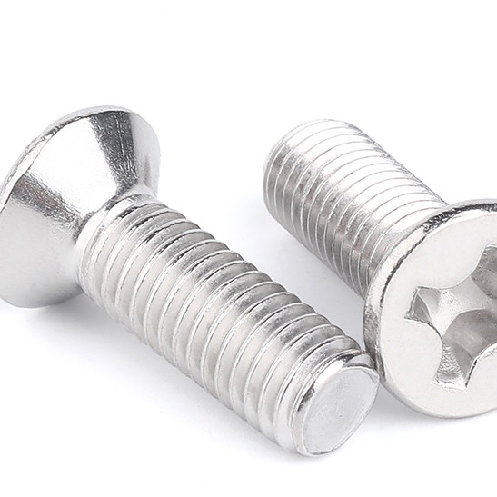 Stainless Steel A2-70 A4-80 / Ss304 Ss316 Bright Countersunk Socket Crossed Head Screw