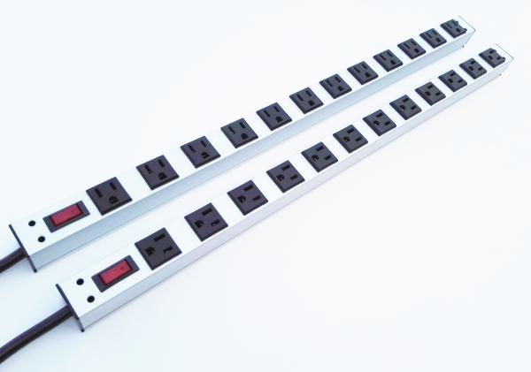 12 Way Multi Outlet Power Strip Bar , Industrial 12 Plug Extension Lead With