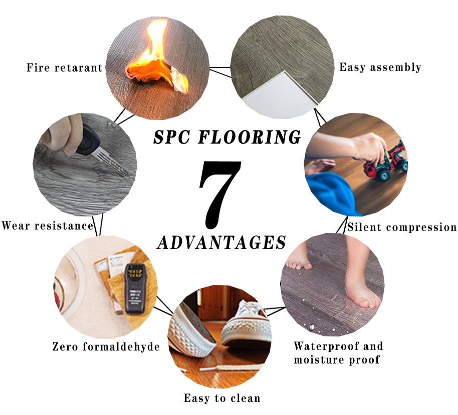 Office Wood Like Self Adhesive Vinyl Pvc Plastic Flooring with Embossed Design