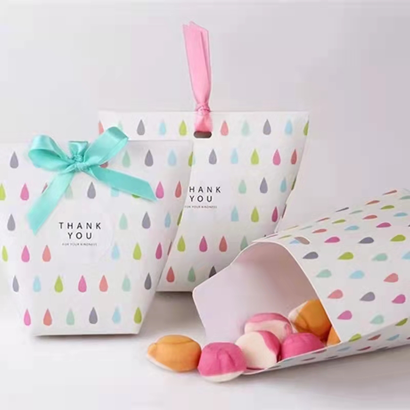 Custom logo printed party favor colorful goodie candy paper gift bag for kids birthday party