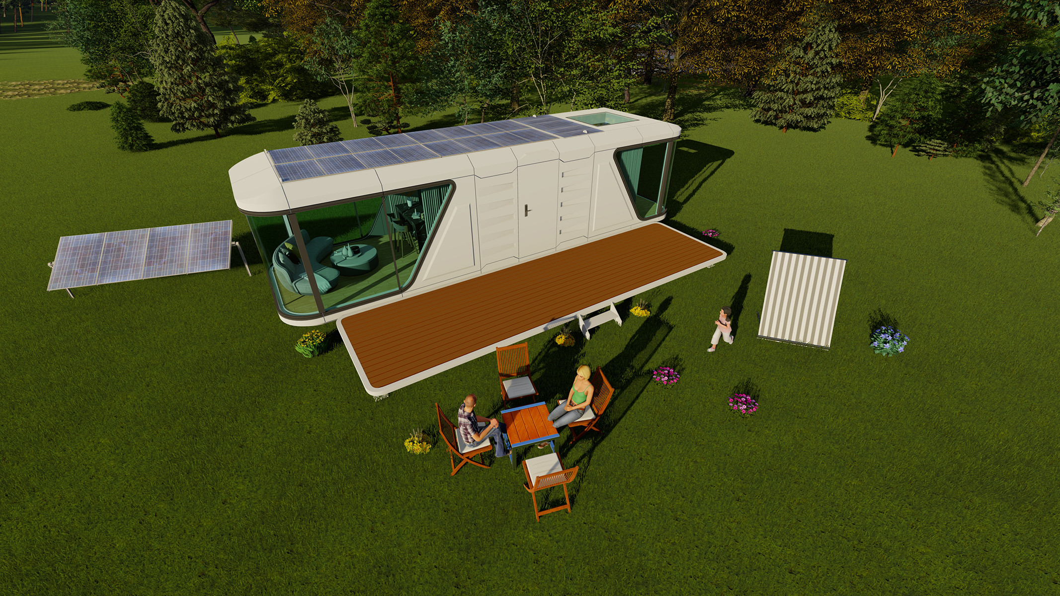 Modern Capsule Mobile Home For Whole House Customization And Intelligent Design
