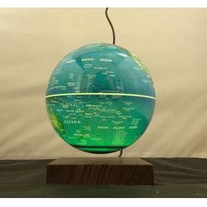 wooden base 360 rotating magnetic floating levitation globe lamp 6inch or 7inch