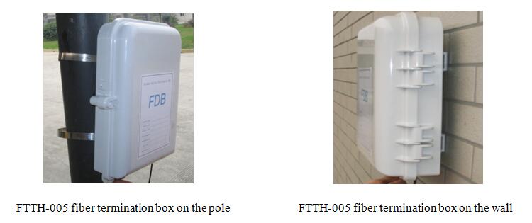 FTTH 16 Core Distribution Box , Plastic Fiber Optic Splicing Box IP66 Waterproof