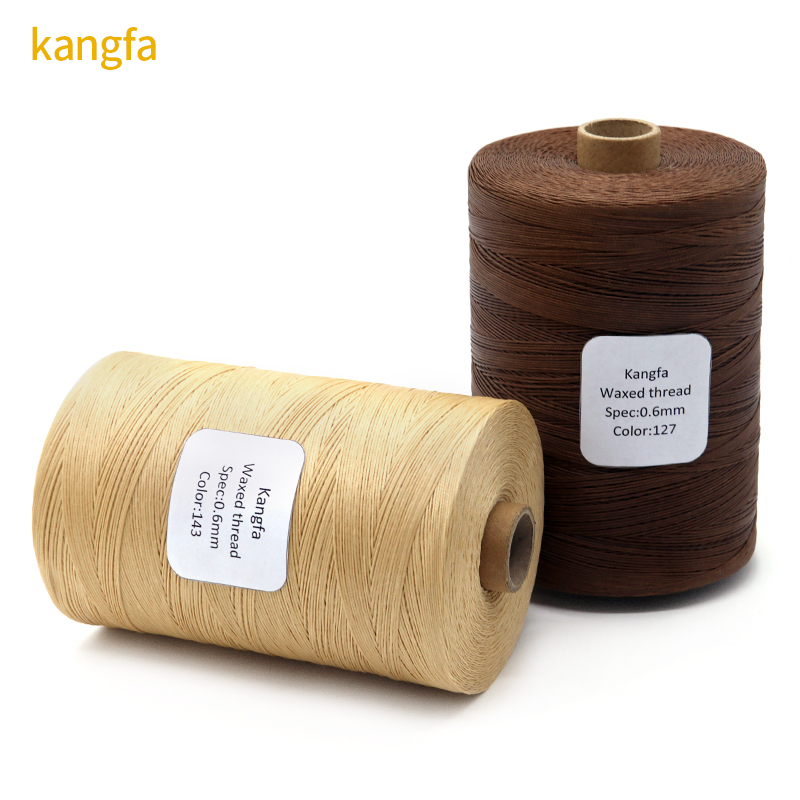 1kg Waxed Cord Sewing Thread 240 Colors for Leather 0.6mm 0.8mm 210dD Pattern Dyed
