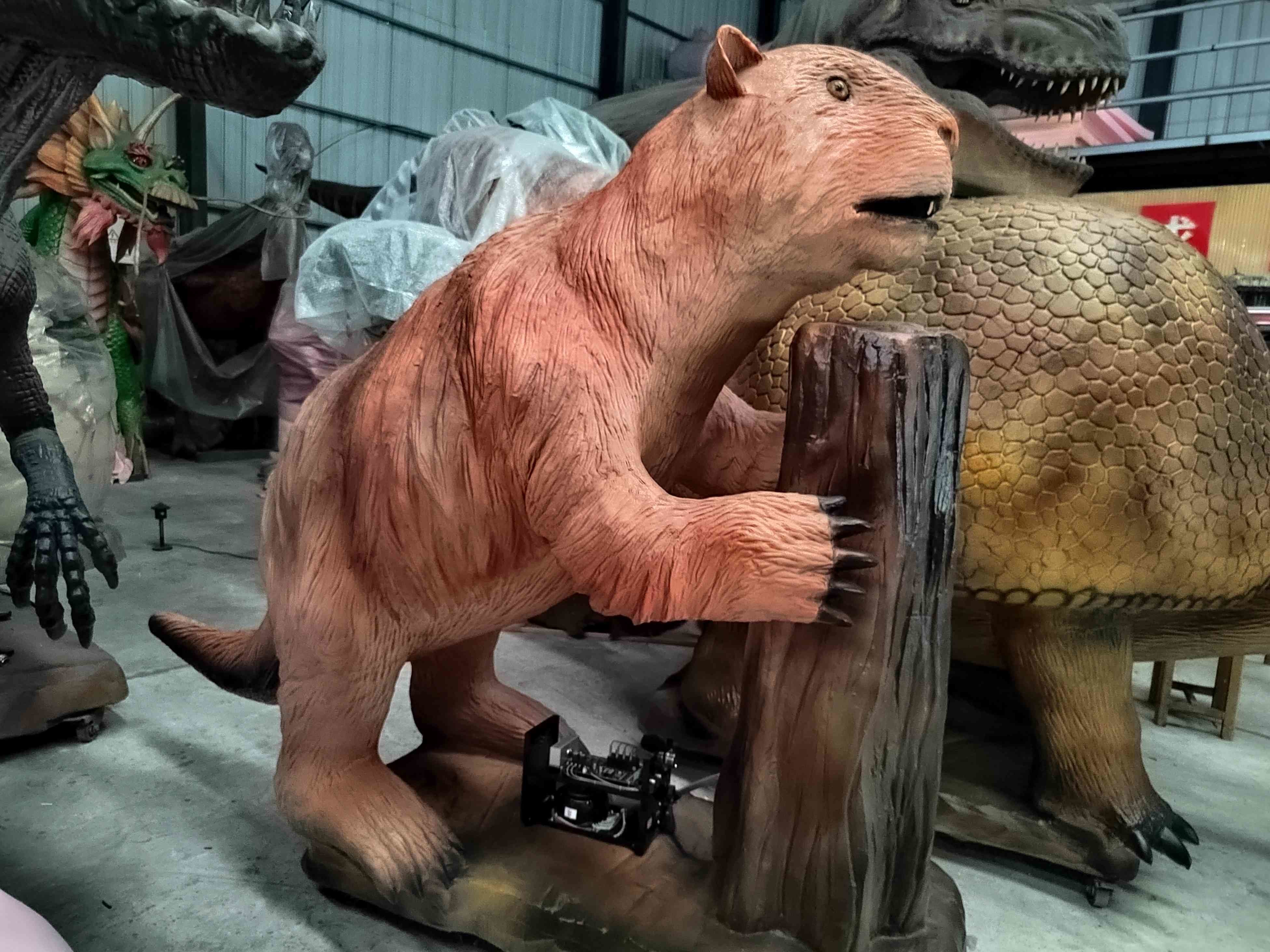 Life-szie Ice Age Animated Castoroides Customization