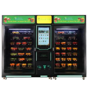 Automatic Combo Coin Operated Banknote Refrigerated Touch Screen Food Salad