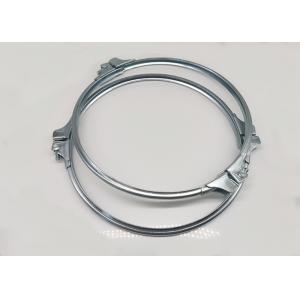 China 250mm Galvanized Conduit Clamps Quick Connect Pull Ring With Sealant on sale