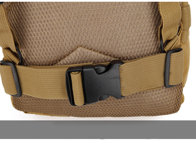 35L 900D Tactical Hiking Backpack Coyote Brown Double Stitched
