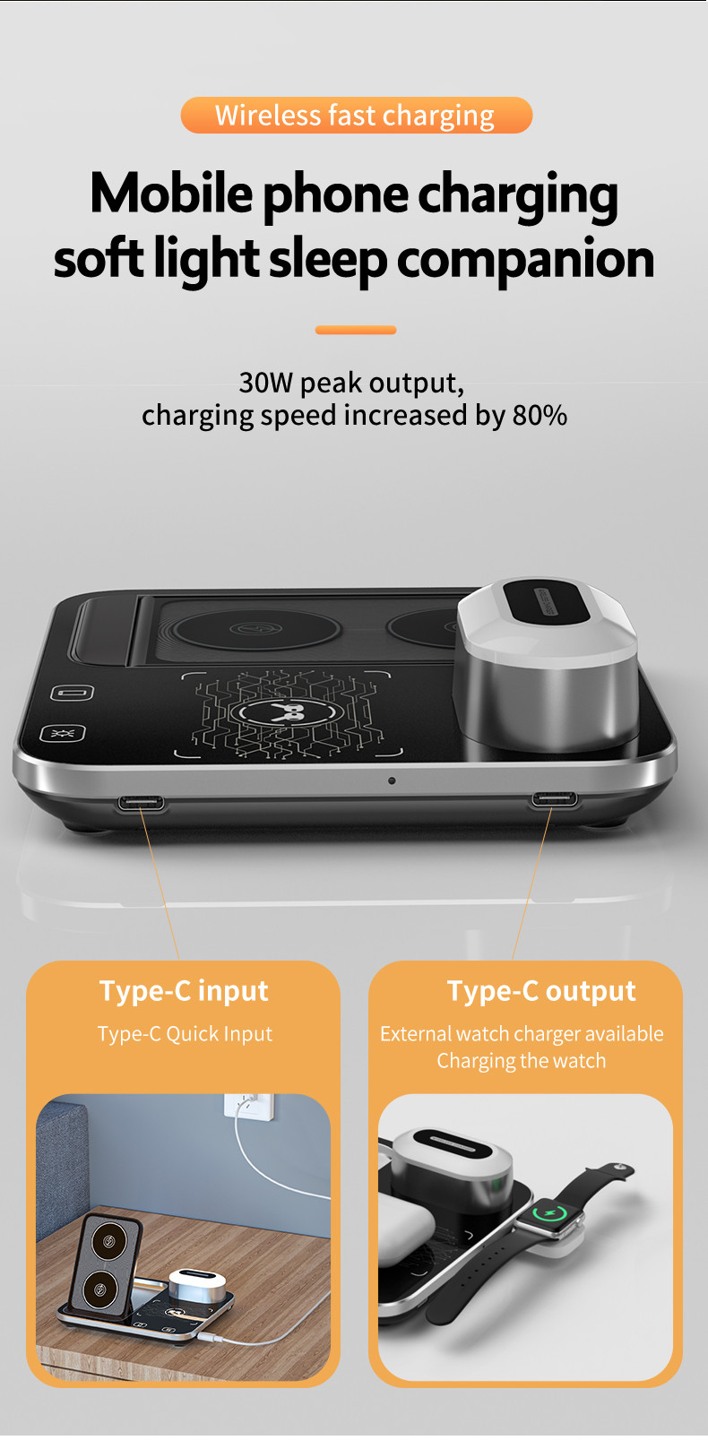 3 In 1 Magnetic Travel Wireless Charging new shaped at 2024