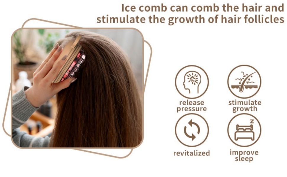 Ice Therapy Scalp Massager – Reusable Cooling Hair Brush For Men, Women & Kids | OEM Silicone Brush For Hair Salons, Gift Sets, Spa & Home Use