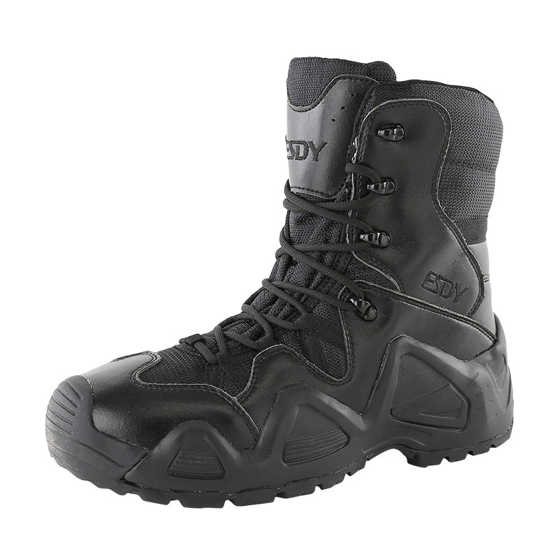 High Top Military Cow Leather Boots For Both Men And Women Outdoor Sports Hiking
