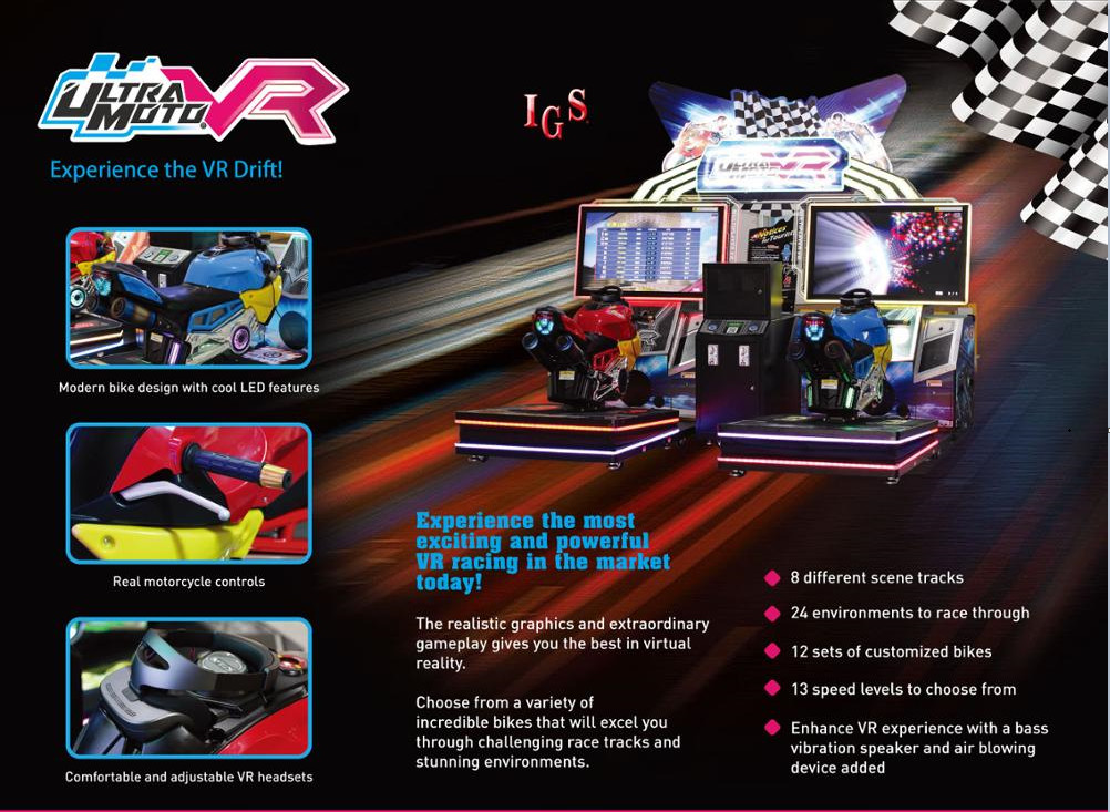 Amusement Center MOTO Simulator VR Racing Arcade Machine
