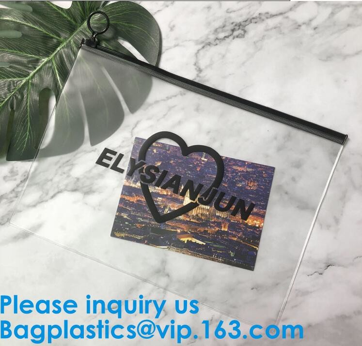 Frosted Zip lockk Bag EVA PVC Hanger Bag For Clothes Frost Drawstring Bag,Printed LDPE Zip lockk Bags Slider Zip Lock Plasti