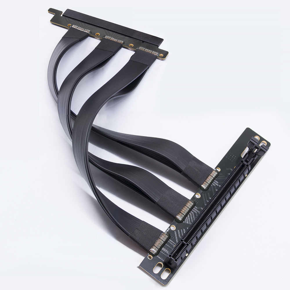 PCI-Express Riser Cable High Speed Extension Cable to Graphics Card Adapter 25cm PCIE 3.0 16X 90 270 Degrees