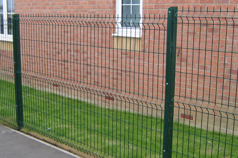 Green Hot Dipped Galvanized Welded Wire Mesh Fence By Mesh Size 50X100mm