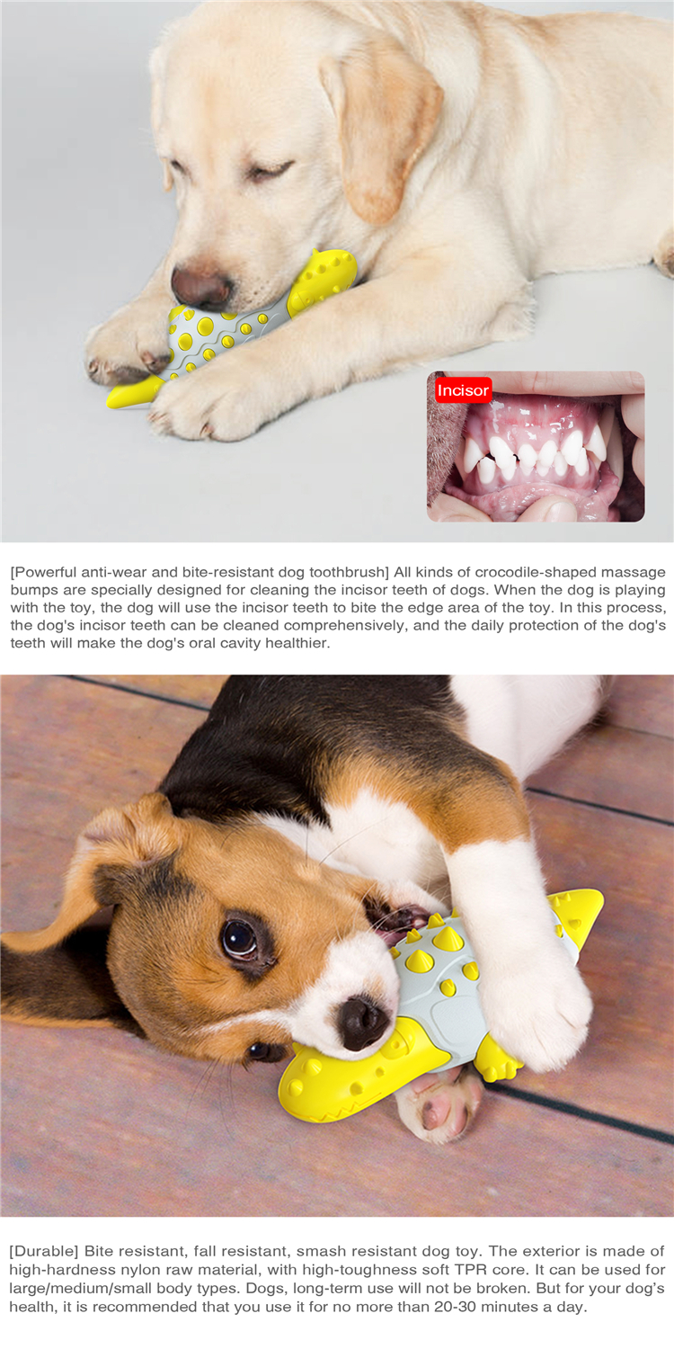 Designer Crocodile Model Dog Indestructible Toy Molar Rod With Customization